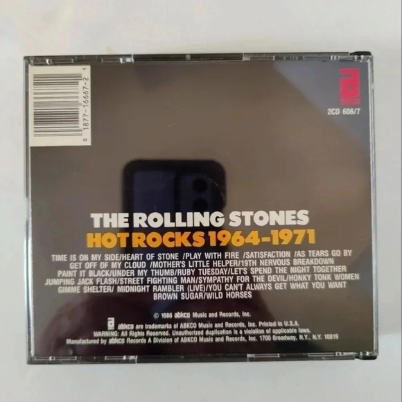 Rolling Stones dual CD, Hot Rocks 1964-1971 (abkco 1986) VGC - Picture 2 of 6